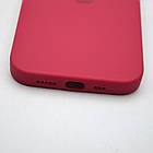 Силіконовий чохол накладка Silicon Case Full Camera для iPhone 15 Rose Red, фото 5