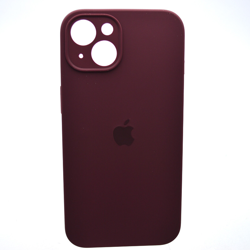 Силіконовий чохол накладка Silicon Case Full Camera для iPhone 15 Plus Plum, фото 1