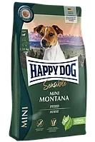 Сухий корм для собак дрібних порід з кониною Happy Dog Sensible Mini Montana 4 кг