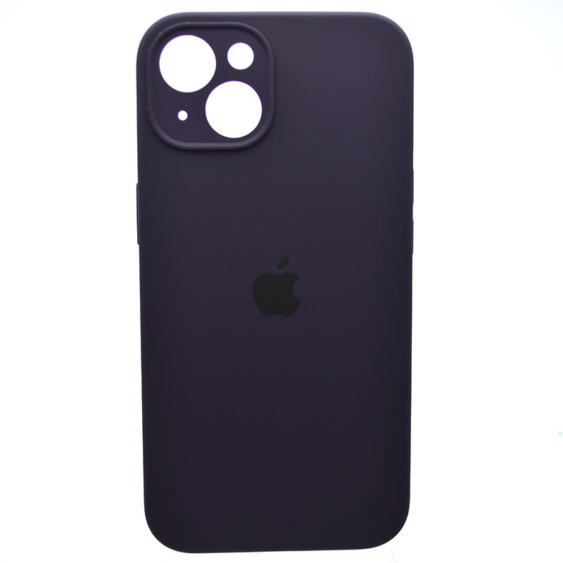 Силіконовий чохол накладка Silicon Case Full Camera для iPhone 15 Plus Berry Purple, фото 1