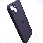 Силіконовий чохол накладка Silicon Case Full Camera для iPhone 15 Berry Purple, фото 3