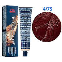 Краска для волос Wella Professionals Koleston Perfect ME+Deep Brown 4/75 (mittelbraun brown-mahagoni) 60мл