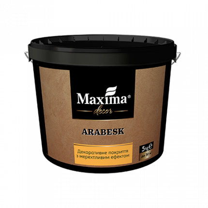 Декоративне покриття з мерехтливим ефектом Arabesk Maxima 3кг, фото 1