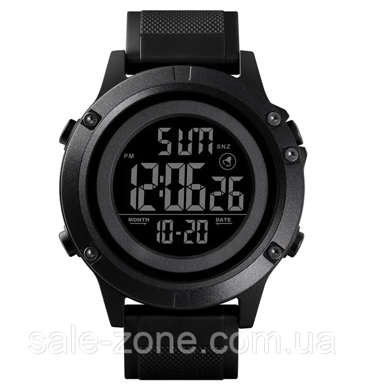 Мужские спортивные наручные часы Skmei 1508 (Черный с черным циферблатом) - фото 1 - id-p2040164745