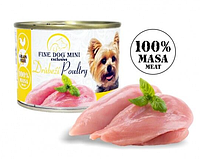 Консерва для собак FINE DOG MINI с мясом птицы 200 г 338