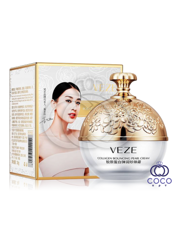 Крем для обличчя з колагеном і перлами VEZE Collagen Bouncing Pearl Cream 30g