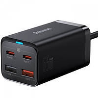 Мережевий зарядний пристрій Baseus GaN3 Pro Fast Charger QC4.0+PD3.0 65W USB+2Type-C 3A + кабель