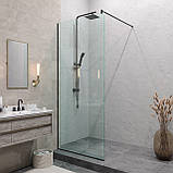 Перегородка в душ зі скла . Душові огорожі та шторки, фото 5