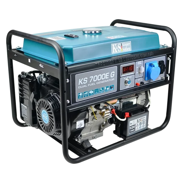 Газобензиновий генератор Konner & Sohnen KS 7000E G (5 кВт)