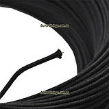 Винтажный кабель для звукоснимателей, в тканевой оплётке Black 1m., фото 3