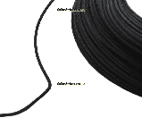 Винтажный кабель для звукоснимателей, в тканевой оплётке Black 1m., фото 2