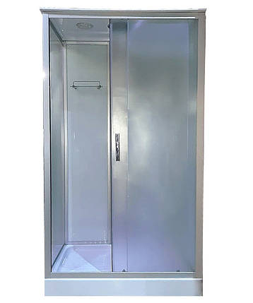Душовий бокс KO&PO 715 W 120x80х215 см з низьким піддоном правий розсувні двері матове скло, фото 1