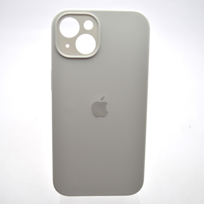 Силіконовий чохол накладка Silicon Case Full Camera для iPhone 15 White, фото 1