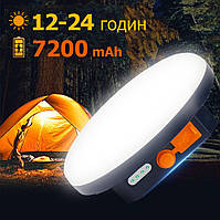 Лампа Фонарь Павербанк 7200 mAh на аккумуляторе, USB Type-C, 60 светодиодов, светильник с зарядкой, Iodoo