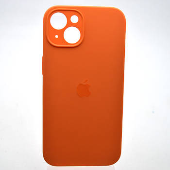 Силіконовий чохол накладка Silicon Case Full Camera для iPhone 15 Golden Orange