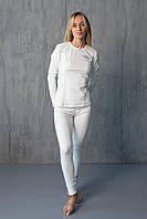 Термобілизна жіноча тепла комплект зимової термобілизни білого кольору