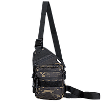 Camotec СУМКА GUNNER SLING MULTICAM BLACK, тактическая сумка, военная сумка, мужская сумка через плечо, кобура