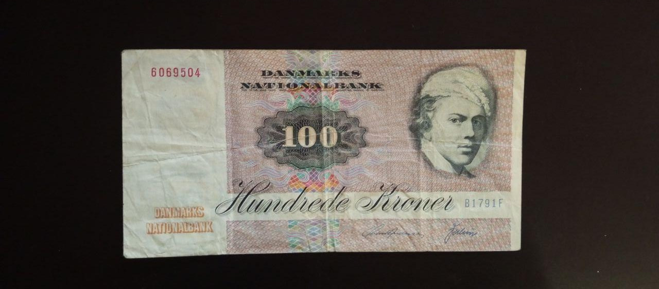 Denmark Дания - 100 Kroner 1972