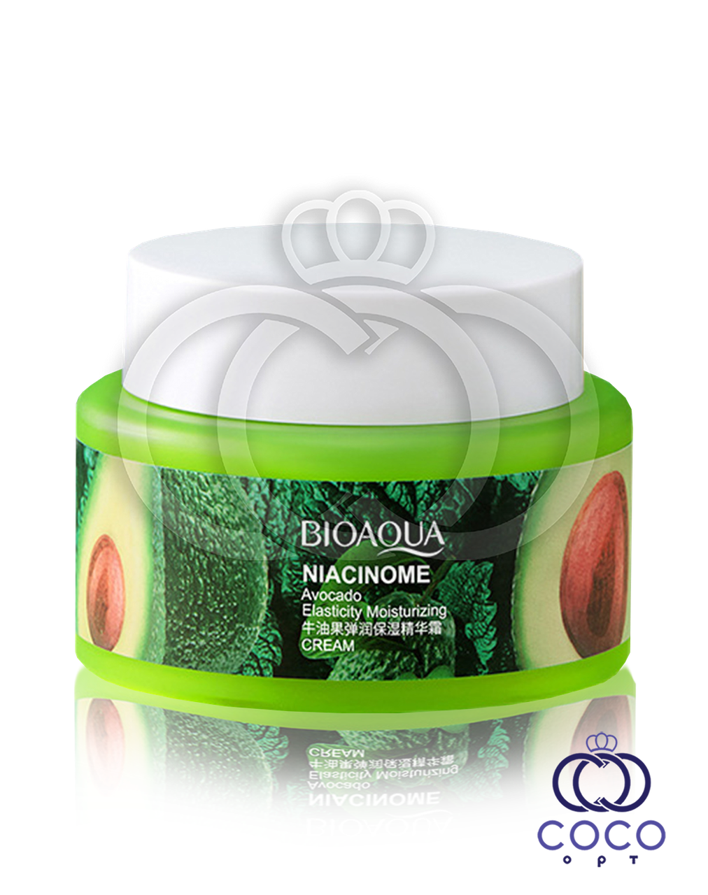 Зволожувальний крем для обличчя з екстрактом авокадо та ніацинамідом Bioaqua Niacinome Avocado Cream, 50 г