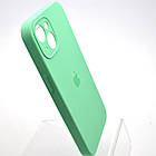 Силіконовий чохол накладка Silicon Case Full Camera для iPhone 15 Rehmannia Green, фото 3