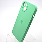 Силіконовий чохол накладка Silicon Case Full Camera для iPhone 15 Rehmannia Green, фото 4