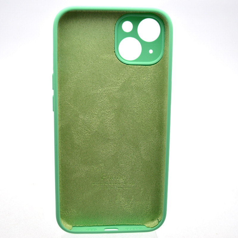 Силіконовий чохол накладка Silicon Case Full Camera для iPhone 15 Rehmannia Green, фото 2