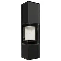 Сталева піч-камін Kratki TORA/L 8 KW Ø 150 NERO ASSOLUTO