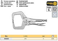 Зажим сварщика Польша ручной C-тип l=275 мм VOREL-44300