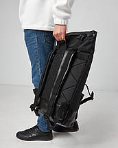 Чорний рюкзак Роллтоп RollTop Classic міський для подорожей, фото 2