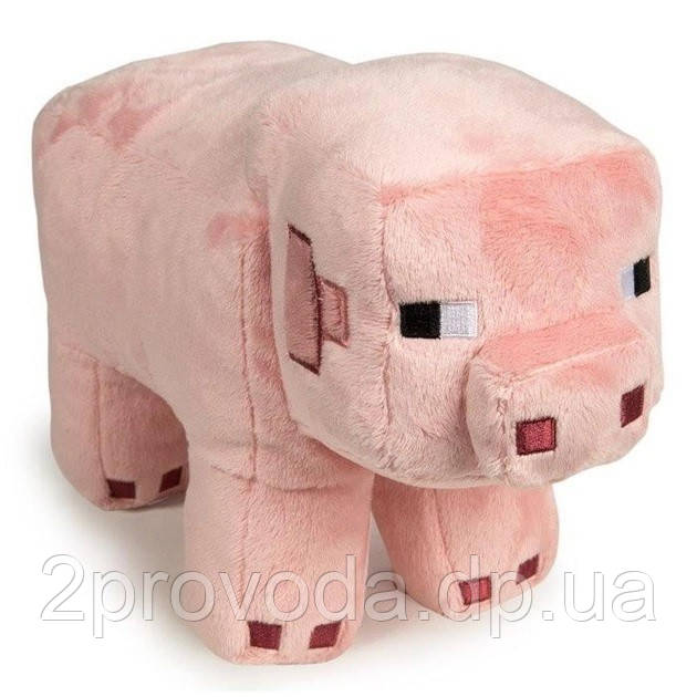 Велика м'яка іграшка Minecraft Свиня Pig 30 см