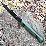 Ніж нескладний Kizlyar Supreme Alpha AUS-8, еластрон, стоунвош, фото 3