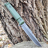 Ніж нескладний Kizlyar Supreme Alpha AUS-8, еластрон, стоунвош, фото 2