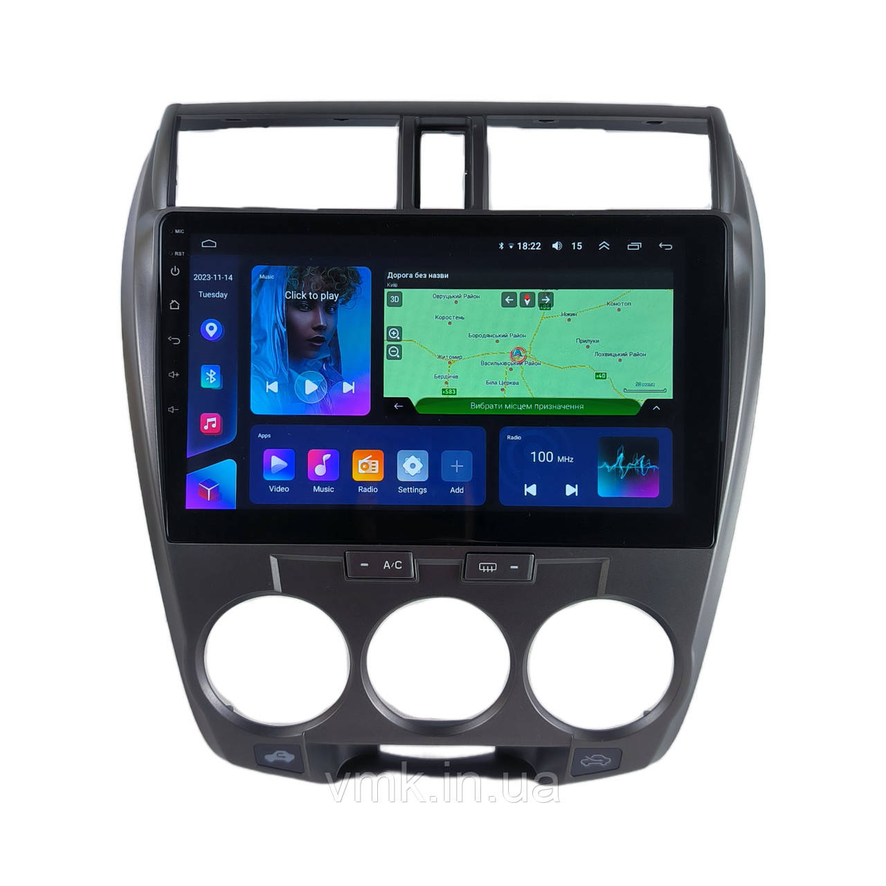 Андроїд Автомагнітола Honda City 2008-2014 ТОП платформа 7862 8 ядер 4G DSP CarPlay Android QLED