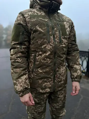 Зимова куртка, куртка ULTIMATUM на стібці Світлий піксель, фото 3