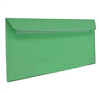 Конверт почтовый зеленый E65/DL (110х220 мм)