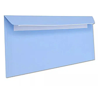 Конверт почтовый голубой E65/DL (110х220 мм)
