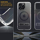 Чохол Caseology Capella Mag Kickstand Clear Charcoal для iPhone 15 Pro ACS07089, фото 4