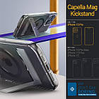 Чохол Caseology Capella Mag Kickstand Clear Charcoal для iPhone 15 Pro ACS07089, фото 5