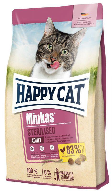 Сухий корм Happy Cat Minkas Minkas Sterilised Geflugel - для стерилізованих кішок з птахом 10кг