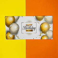Конверт для грошей леопард "Happy Birthday", 1 шт.