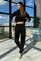 Теплый спортивный костюм качественная тринитка на флисе 44-56 размеры разные цвета черный