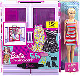 Ігровий набір шафа валіза з лялькою Барбі Barbie Fashionistas Ultimate Closet Doll and Accessories, фото 5