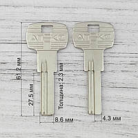 Ключ №21 H-188 Апекс 1D заготовка (латунь)