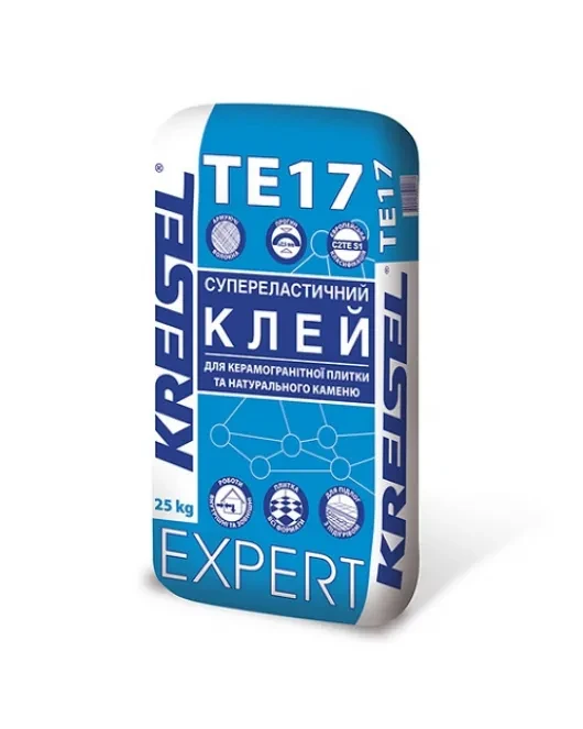 Kreisel EXPERT TE17 Супереластичний клей для керамогранітної плитки та натурального каменю 25кг