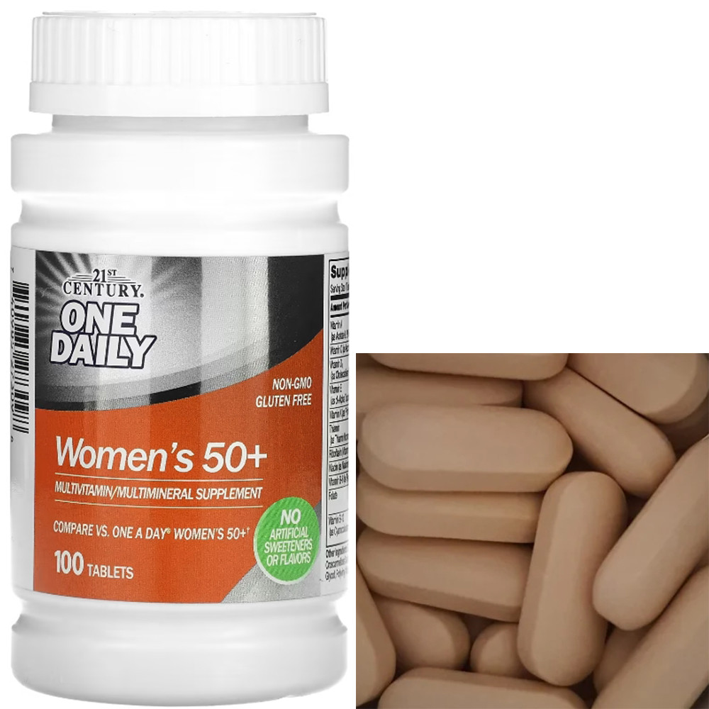 Мультивітаміни для жінок 21st Century One Daily Multivitamin for Women`s 50+100 таблеток