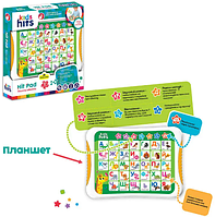 Планшет "Kids Hits" Весела абетка,укр та англ. мови навчання,цифри,кольори №KH01/003(48)КІ