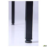 Стіл Турин квадратний 800х800 мм ніжки металеві чорні зі стільницею дсп, фото 10