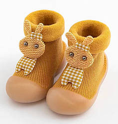 Носочки-ботинка для малюків з не ковзачою підошвою 18/19(11,5 см внутрішня довжина) Помаранчевий n-11517