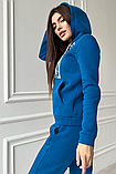 Теплий флісовий спортивний костюм в етно стилі 44-50 розміри різні кольори синій, фото 2