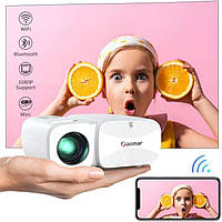 Мультимедийный проектор Giaomar Home Cinema Full HD 7500 Лм Wi-Fi Bluetooth с динамиками